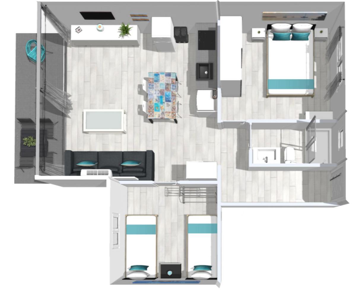 Roses Apartments Ocean 2 Habitaciones Vista Mar Lateral Exterior photo